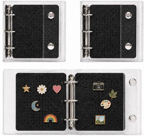 2 Pack Pin Display Binder, Clear PVC Pin Storage Book in Kuwait