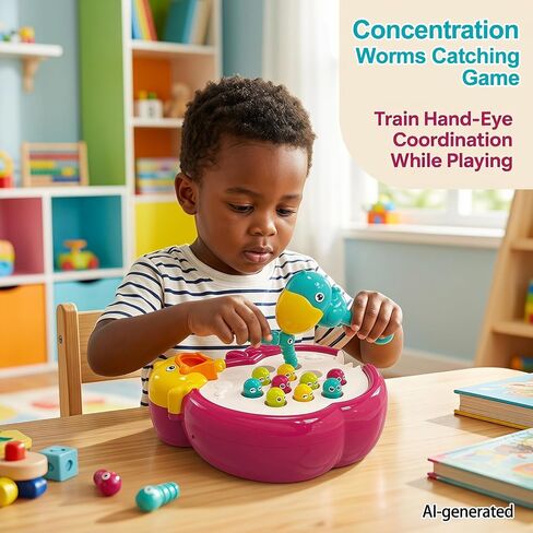 Magnetic Bird Feeding Game, Toddler Toys for 2 Year Old Girl Gifts in Kuwait
