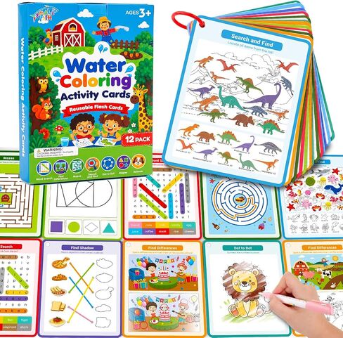 Sight Words Kindergarten Learning Activities: 160 Word Search Spelling Games - Reusable Water Coloring Flash Cards for Studying - Educational Travel Games for Road Trip 4-8 Year Olds in Kuwait
