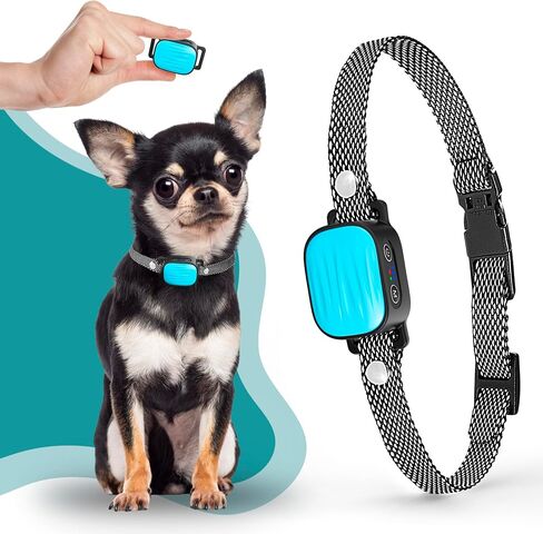 Bark Collar for Small/Medium Dogs, No Shock Anti Bark Collar, Rechargeable Anti Barking Collar w/2 Vibration & Beep Modes, Waterproof Shockless Smart Dog Stop Barking Control Device (Pink) in Saudi Arabia