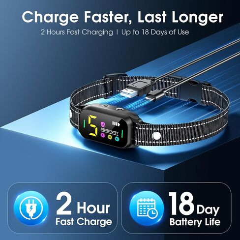 3 Pack Dog Bark Collar, Automatic Rechargeable 5-Mode Collar for Dogs in Saudi Arabia
