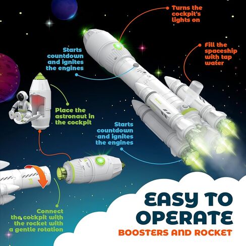 Mobius Space Playset with Rocket, Rover & Astronauts for Kids Ages 3+ in Saudi Arabia