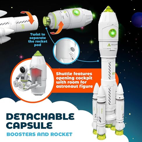 Mobius Space Playset with Rocket, Rover & Astronauts for Kids Ages 3+ in Saudi Arabia