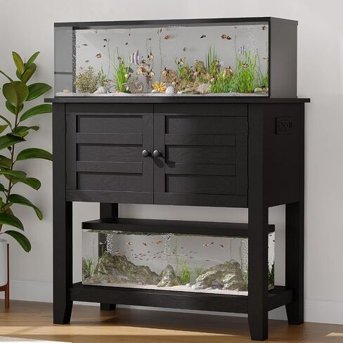 Jojoka 20-29 Gallon Fish Tank Stand, Aquarium Stand with 2 Door Cabinet in Kuwait
