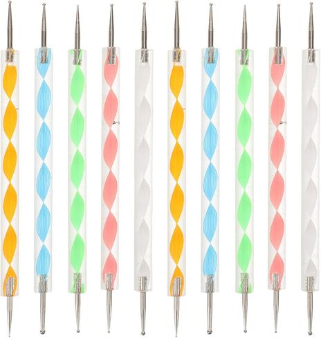 10pcs Clay Embossing Stylus Set, Double-Ended Ball Dotting Tools in Kuwait