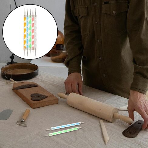 10pcs Clay Embossing Stylus Set, Double-Ended Ball Dotting Tools in Kuwait