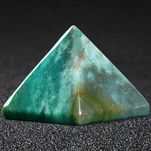 SMQ 1.6" Amethyst Crystal Orgone Pyramid for Positive Energy Natural Gemstone Meditation Pyramids Purple Crystals and Healing Decor Stones for Yoga Chakra Balance in Saudi Arabia