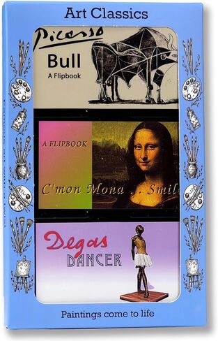 Fliptomania Fine Art Animation Flipbooks 3 Pack: Degas, Mona Lisa, Picasso in Kuwait