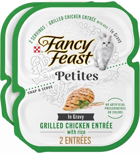 Purina Fancy Feast Petites Grilled Chicken Wet Cat Food, 2.8 oz, 12-Pack in Kuwait
