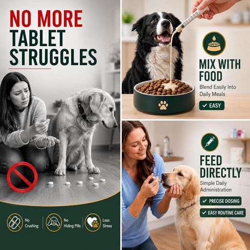 Dewormer for Dogs Broad Spectrum Dog Wormer for Tapeworms, Roundworms and Hookworms for Digestive & Gut Wellness in Kuwait