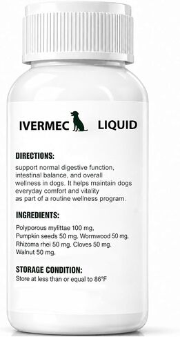 Dewormer for Dogs Broad Spectrum Dog Wormer for Tapeworms, Roundworms and Hookworms for Digestive & Gut Wellness in Kuwait
