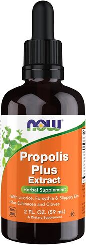 NOW Supplements, Propolis Plus Extract Liquid with Dropper, Herbal Supplement, 2-Ounce in Saudi Arabia