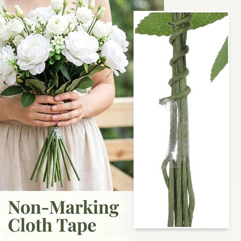 2 Rolls Clear Floral Tape, 65 Yard Waterproof Floral Tape for Wrap in Kuwait