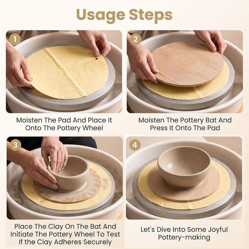 2 PCS 12 Inch Pottery Wheel Bats, Pottery Bat Mate for Ceramics in Kuwait