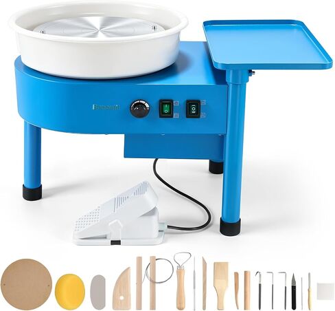 12" Pottery Wheel Machine with Bat System Extended Tray in Kuwait