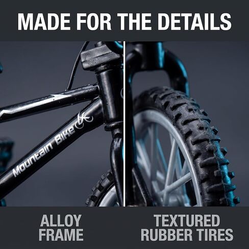 Mini Diecast Mountain Bike, Black, 1/18 Scale, Finger Bicycle Model, Desktop Decor Art Craft（2pcs） in Saudi Arabia