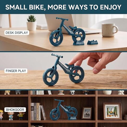 Mini Finger Mountain Bike, Desktop Decoration Cycling Figure, Small Mountain Cycling Figure Finger Playing in Kuwait