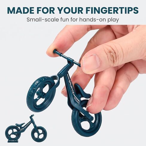 Mini Finger Mountain Bike, Desktop Decoration Cycling Figure, Small Mountain Cycling Figure Finger Playing in Kuwait