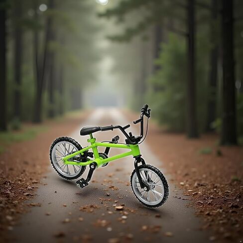 Green 1/18 Scale Mini Diecast Mountain Bike, Finger Bicycle Model, Desktop Decor Art Craft in Kuwait
