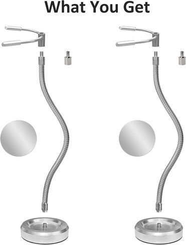 2Pcs Metal Action Figure Stand Wall Mounted Flight Stand with Magnetic Base in Kuwait