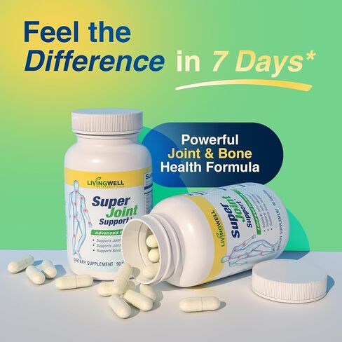 SUPER JOINT SUPPORT Glucosamine, Collagen, MSM & Chondroitin Joint Support Supplement for Joint Relief, Health & Comfort Perfect for achy Knees and Hands. 120 Count in Kuwait