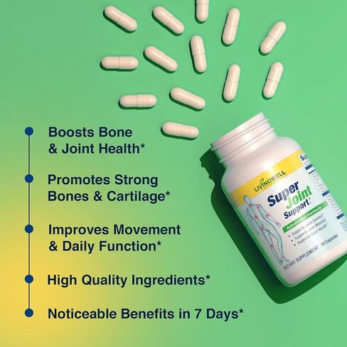 SUPER JOINT SUPPORT Glucosamine, Collagen, MSM & Chondroitin Joint Support Supplement for Joint Relief, Health & Comfort Perfect for achy Knees and Hands. 120 Count in Kuwait