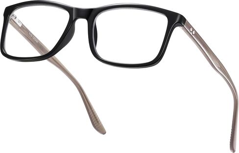 EYECEDAR 5-Pack Reading Glasses for Men Metal Rectangular Readers Eyeglasses Spring Hinges with Sun Readers Glasses Mens Readers 1.0 in Kuwait