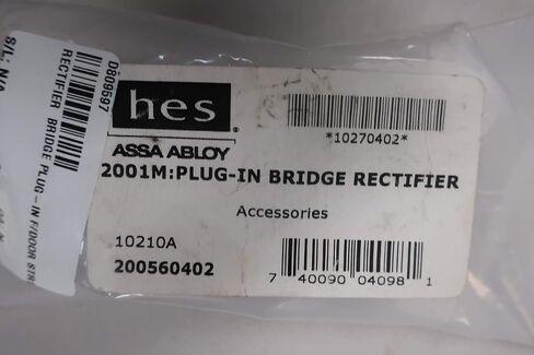 HES 2001M ASSA ABLOY Plug-in Bridge Rectifier 12/24V-DC in Saudi Arabia