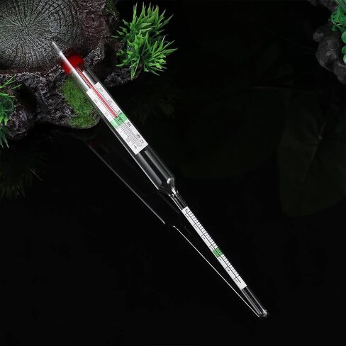 ibasenice 2pcs Hydrometer Glass Floating Salinity Tester Dual Scale 0-40℃ in Kuwait