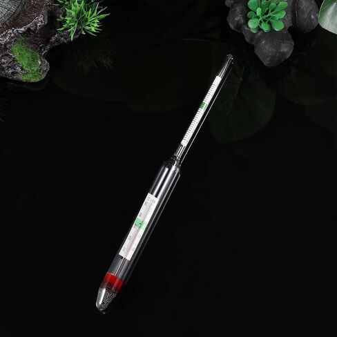 ibasenice 2pcs Hydrometer Glass Floating Salinity Tester Dual Scale 0-40℃ in Kuwait