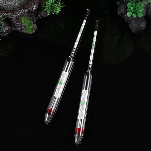 ibasenice 2pcs Hydrometer Glass Floating Salinity Tester Dual Scale 0-40℃ in Kuwait