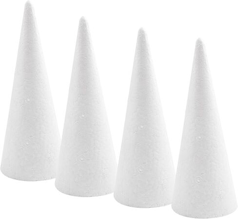 Crafjie 2-Pack 4.65 x 15.7 in Craft Foam Tree Cones for DIY Arts and Crafts in Kuwait