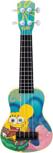 Well Played Spongebob Squarepants Ukulele – Luau Design Kids Instrument – Portable 4-String Musical Toy for Spongebob Fans – Ages 6+ in Saudi Arabia