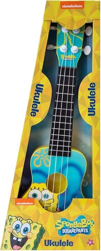 Well Played Spongebob Squarepants Ukulele – Luau Design Kids Instrument – Portable 4-String Musical Toy for Spongebob Fans – Ages 6+ in Saudi Arabia