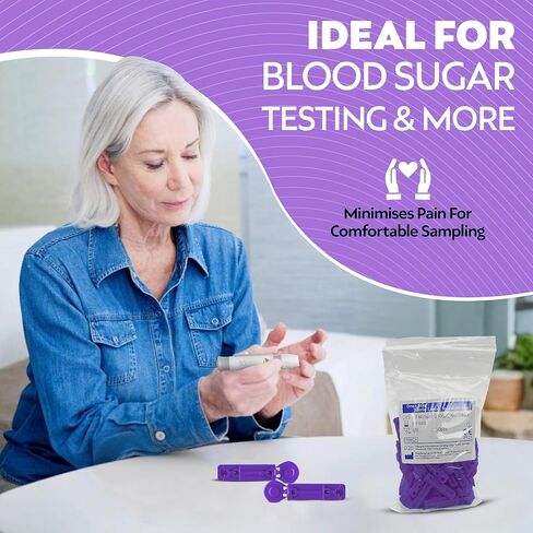 جهاز وخز بخطوة واحدة ومشارط ملتوية مقاس 100 × 30، وقلم لأخذ عينات الدم، و5 إعدادات للعمق، واختبار مستوى السكر لمرضى السكري، وألم أقل وقاذف أقل in Kuwait