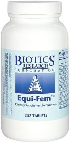 BIOTICS Research Equi Fem مكمل معدني متعدد الفيتامينات للنساء. جرعة عالية متعددة لدعم ما قبل الدورة الشهرية. الدعم الهرموني. كوهوش السوداء. دونغ كاي. دعم الإنزيم الهضمي، 126 قرصًا in Kuwait