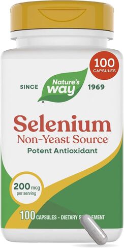 Nature's Way Selenium 200 mcg; L-selenomethionine; 100 capsules in Kuwait