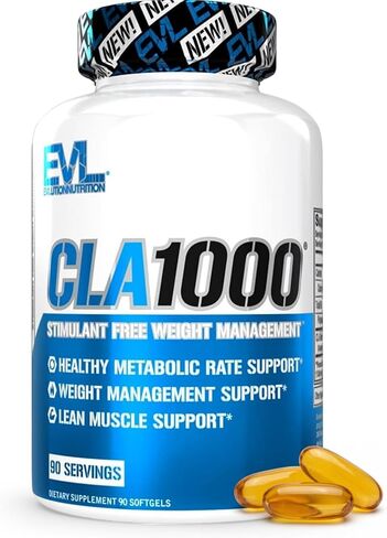 حبوب حمض اللينوليك CLA المترافق - حبوب الحمية CLA 1000 ملغ لدعم فقدان الوزن وحرق الدهون والعضلات الهزيلة والتمثيل الغذائي الأسرع - حبوب دعم فقدان الدهون CLA 1000 ملغ الخالية من المنشطات - 90 in Kuwait