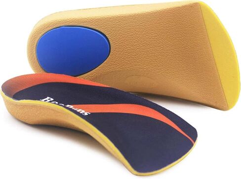 Arch Support Insoles, RooRuns 3/4 Plantar Fasciitis Insoles High Arch Support Insoles with Metatarsal Pads, Orthotic Inserts for Flat Feet, Heel Pain Relief, S in Kuwait