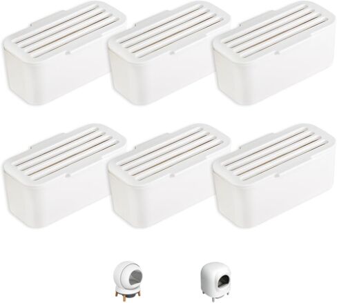 6 PCS Cat Litter Deodorizer Compatible with Petsafe Scoopfree SmartSpin Self-Cleaning Cat Litter Box Refill and HHOlove Self-Cleaning Cat Litter Box, Litter Box Odor Eliminator Keep Home Fresh in Saudi Arabia