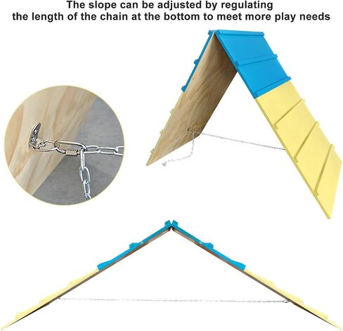 Dog Agility Course Backyard Equipment for Small & Medium Dogs, Puppy Agility Training A-Frame, Pony & Lamb Jumping Obstacle Course Ramp & Playground in Saudi Arabia