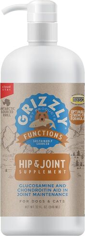 Grizzly Pet Products Joint Aid Liquid Hip and Joint Health Supplement Product for Dogs and Cats, 32 Ounce in Saudi Arabia