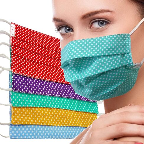 Lilind® Cloth Face Masks, Breathable, Handmade, Reusable, Washable Covers, 100% Cotton in Kuwait