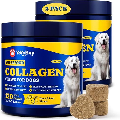 Collagen for Dogs, Soft Chews for Hip, Joint, Skin & Coat Supplement in Saudi Arabia