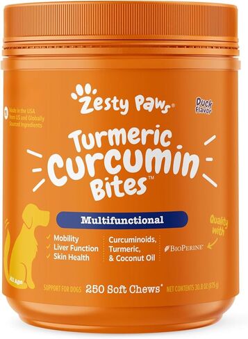 Zesty Paws Turmeric Dog Joint Supplement - Joint Supplement for Dogs 90Ct in Kuwait