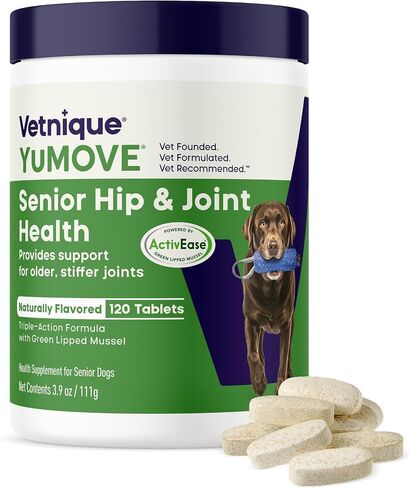 YuMOVE Senior Dog Joint Supplement Glucosamine & Green Lipped Mussel 120ct in Kuwait