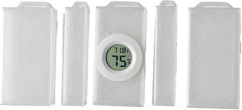 for AMS Circular Digital Thermometer Hygrometer for Accurate Readings(Silver) in Saudi Arabia