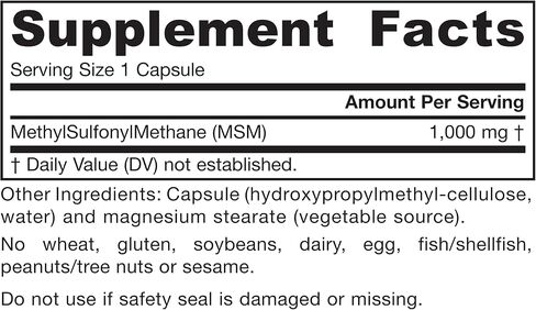 Jarrow Formulas MSM - 2.2 lbs Powder - Methylsulfonylmethane - Source of Sulfur - Antioxidant - Dietary Supplement Supports & Strengthens Joints - Approx. 1000 Servings in Saudi Arabia