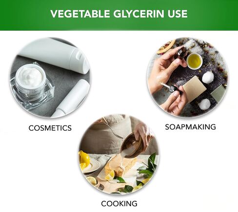 Soapeauty Vegetable Glycerin USP Grade | Non-GMO Pure Glycerin for Skin Care, Hair Care, Soap Making & DIY Formulations | 5 oz in Saudi Arabia