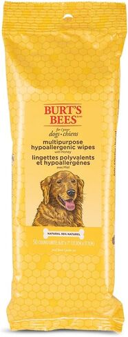 Burts Bees for Pets Honey Multipurpose Dog Grooming Wipes, 50 Count, 3-Pack in Kuwait